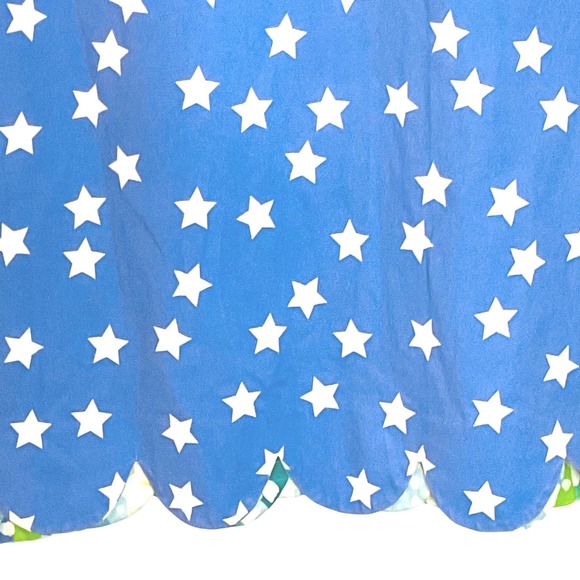 ANACLARE by 3 friends women's reversible dress cotton scalloped star tropical XL - Picture 6 of 7